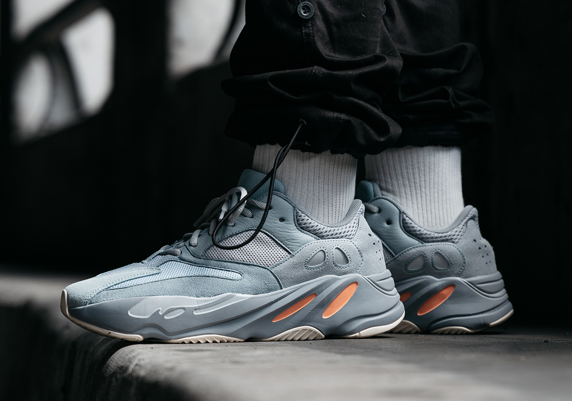 Detailed On-Foot Look At The adidas Yeezy Boost 700 "Inertia"