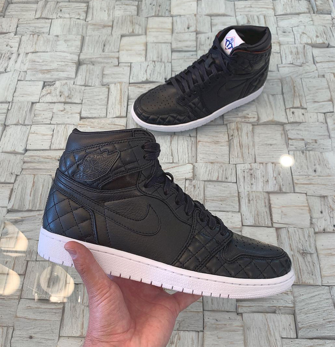 Air Jordan 1 Friends And Family All Star Black Quilted 1