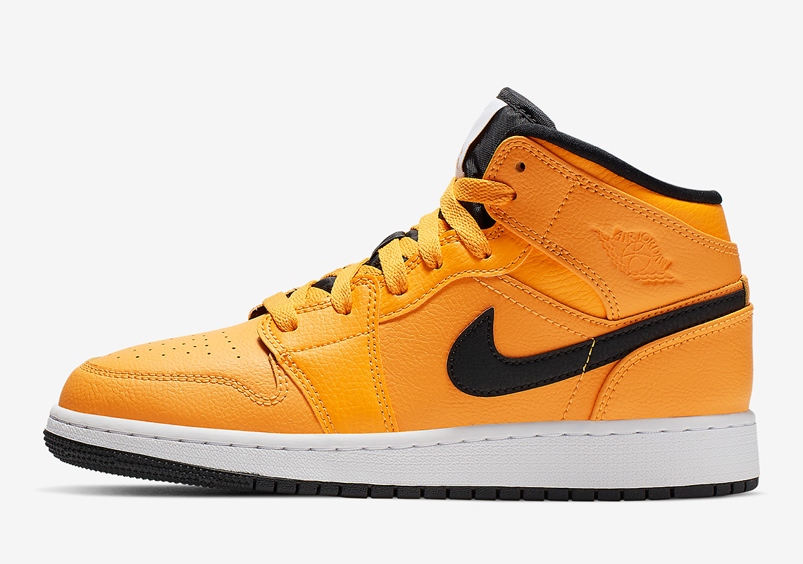 The Air Jordan 1 Mid Gets A Full Bright Taxi Yellow