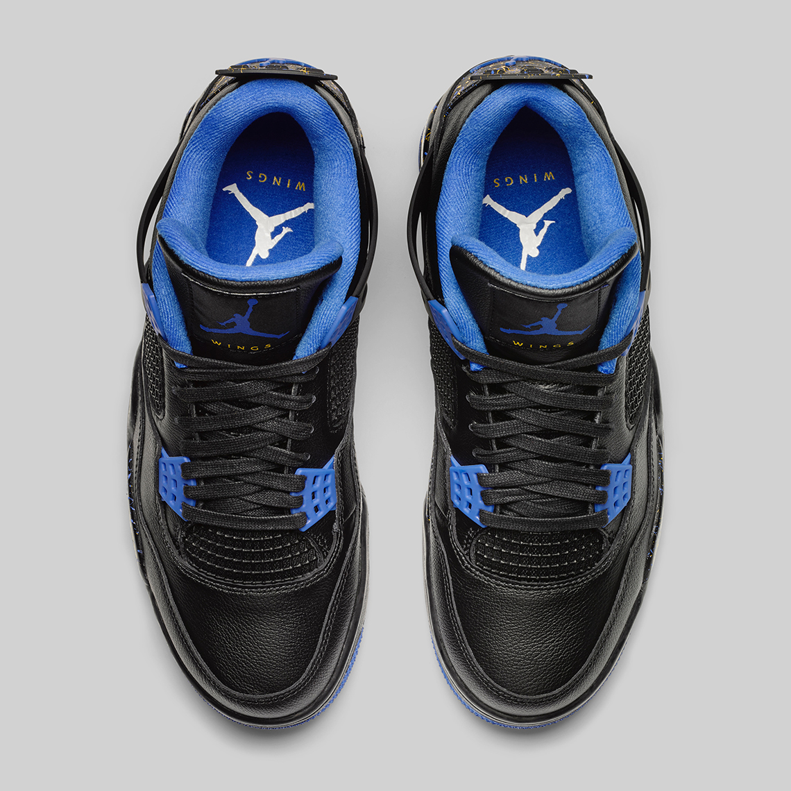 Air Jordan 4 Wings Black Royal Yellow 11