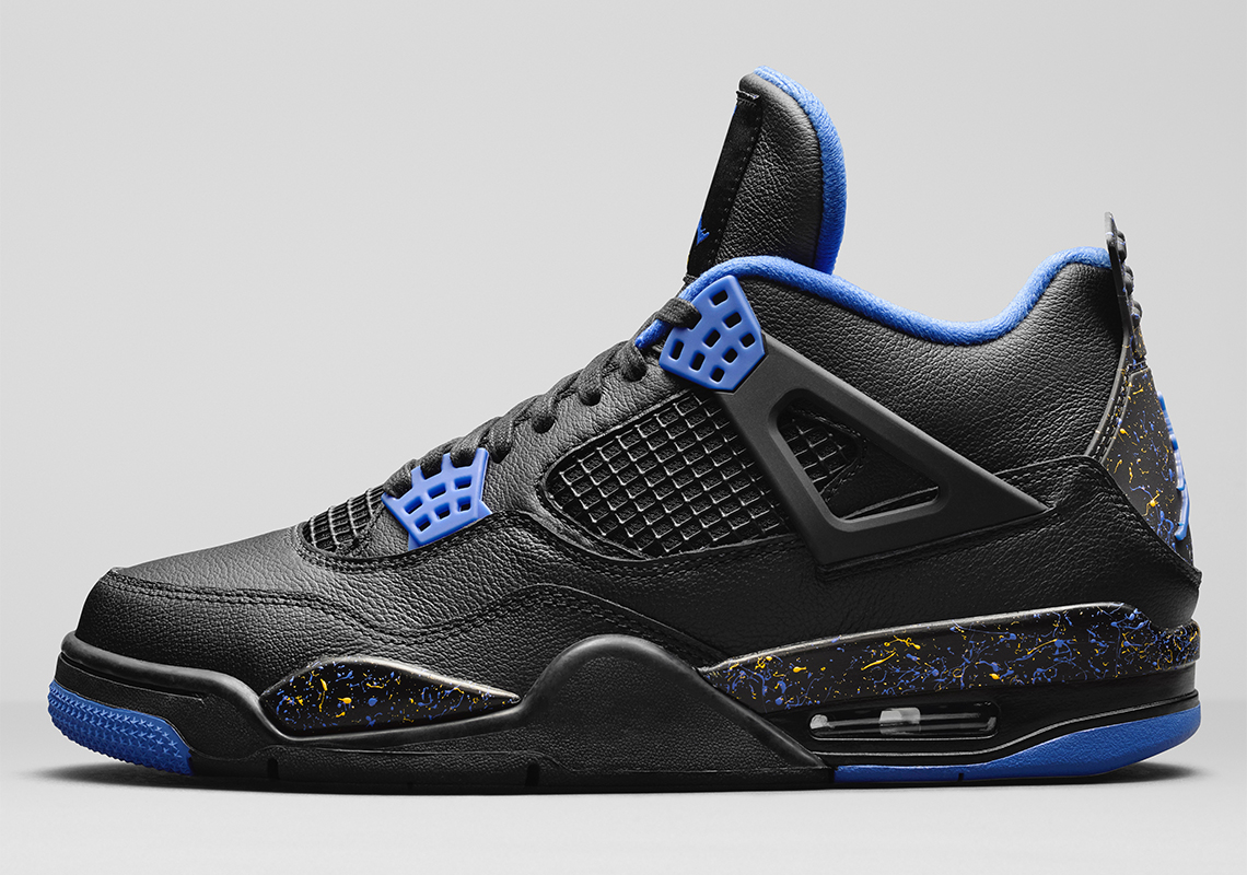 Air Jordan 4 Wings Black Royal Yellow 3