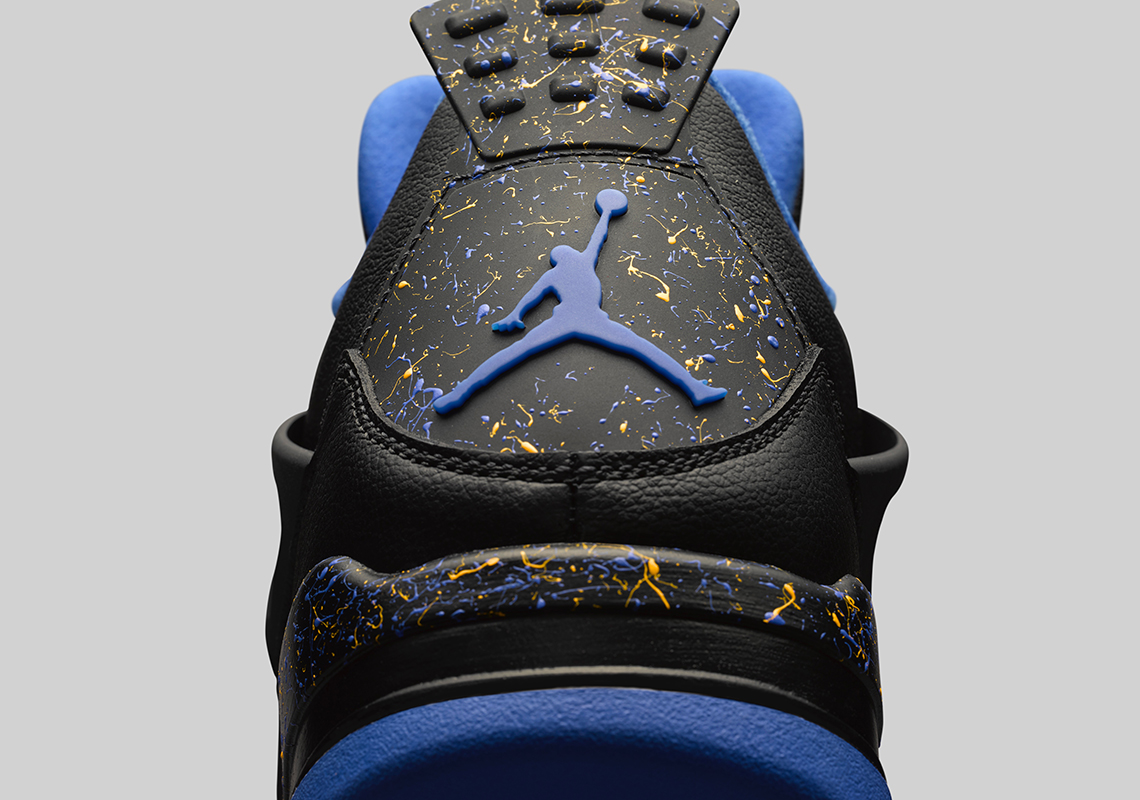 Air Jordan 4 Wings Black Royal Yellow 4