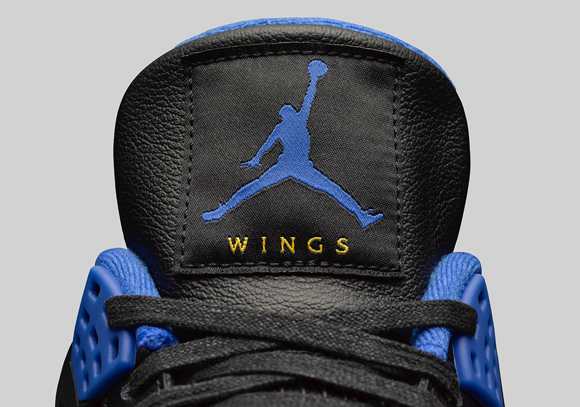 Air Jordan 4 Wings Black Royal Yellow 6