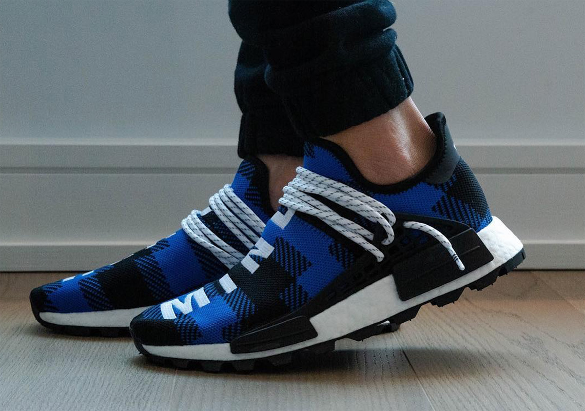 Bbc Adidas Nmd Hu Flannel Blue Black 2