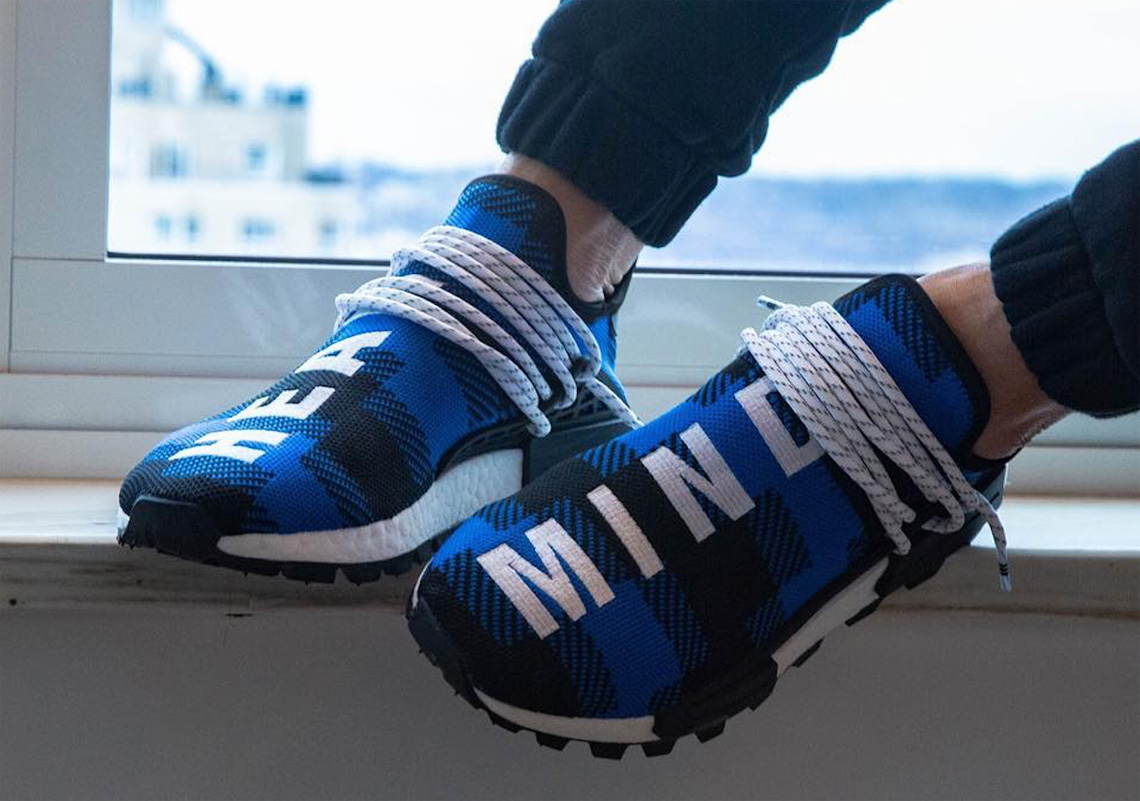 Bbc Adidas Nmd Hu Flannel Blue Black 3