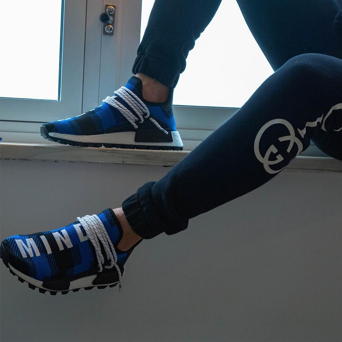 Bbc Adidas Nmd Hu Flannel Blue Black 5