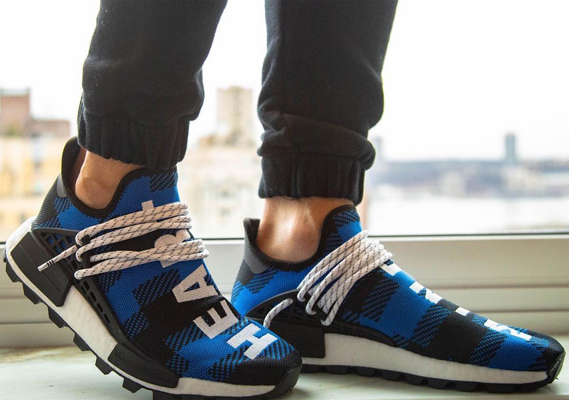 Bbc Adidas Nmd Hu Flannel Blue Black 6