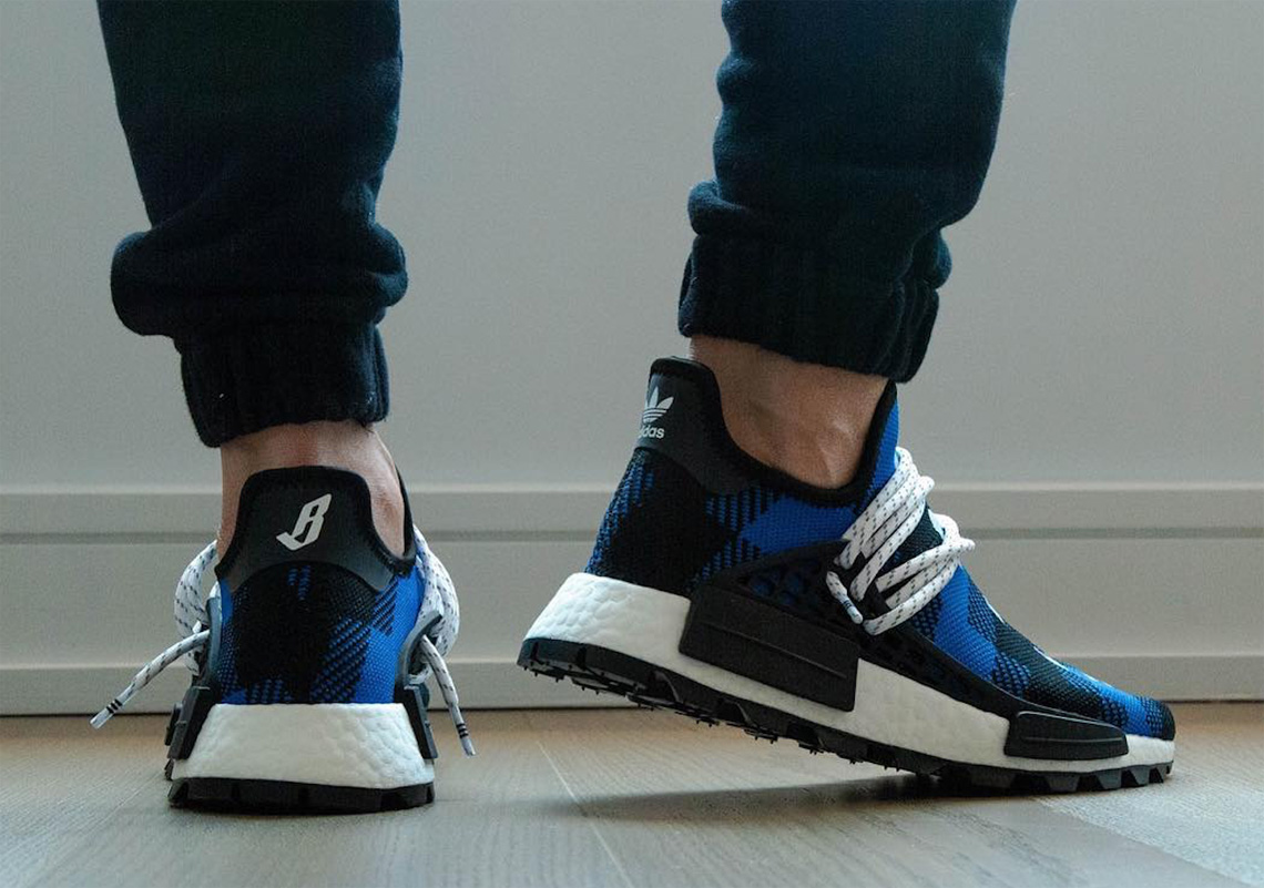 Bbc Adidas Nmd Hu Flannel Blue Black 7