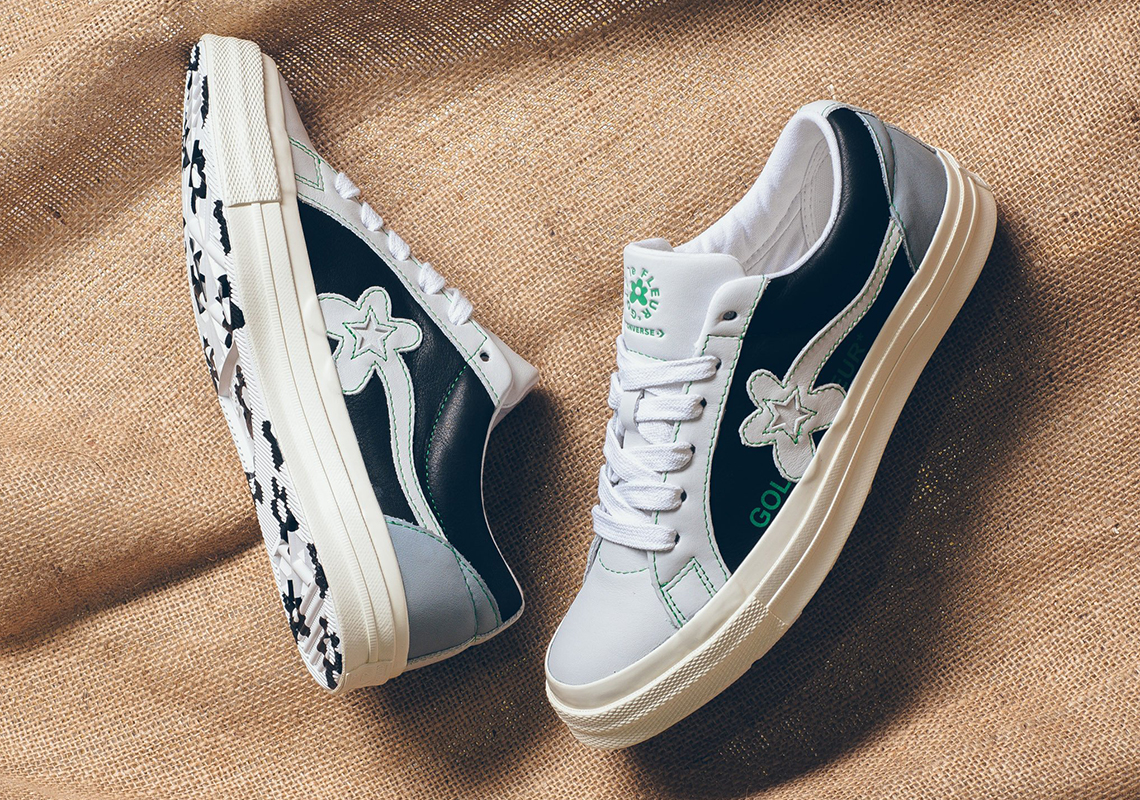 Converse One Star Golf Le Fleur White Black Green 164023c 4