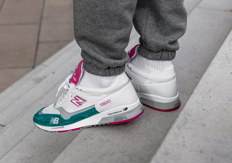 New Balance 1500 White Teal Pink 2