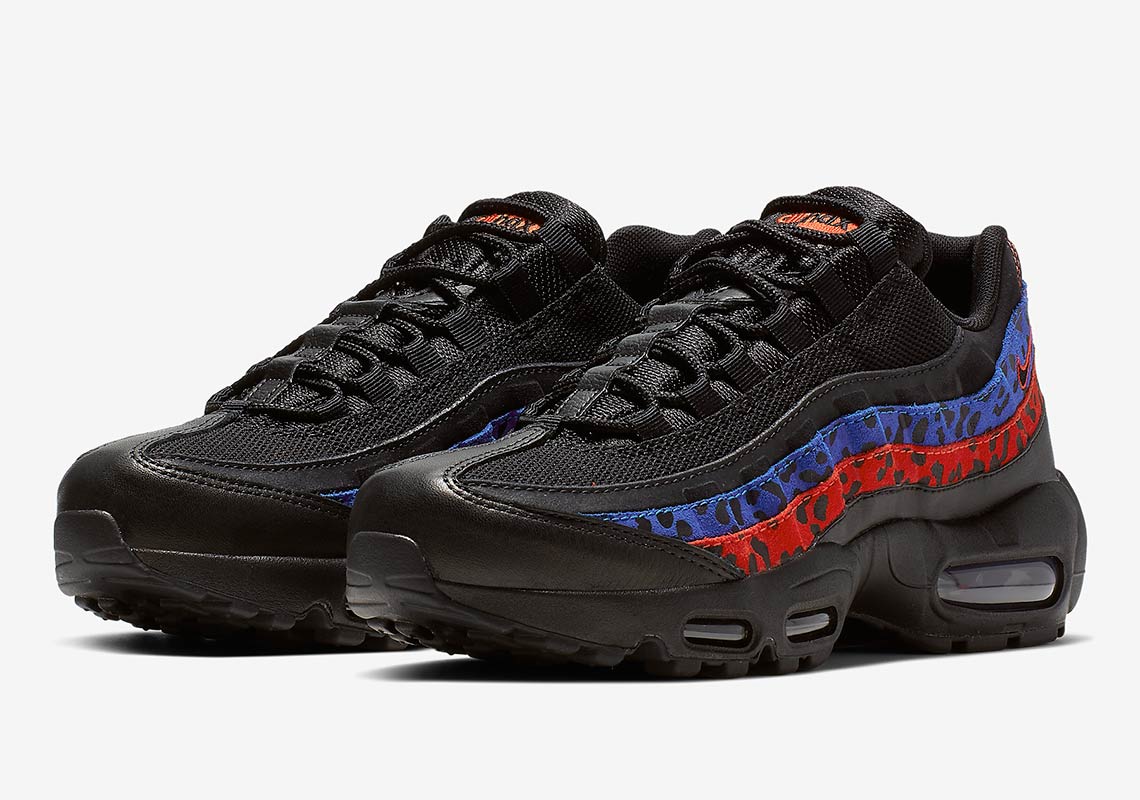 Nike Air Max 95 Leopard Print Blue Red Cd0180 001 4