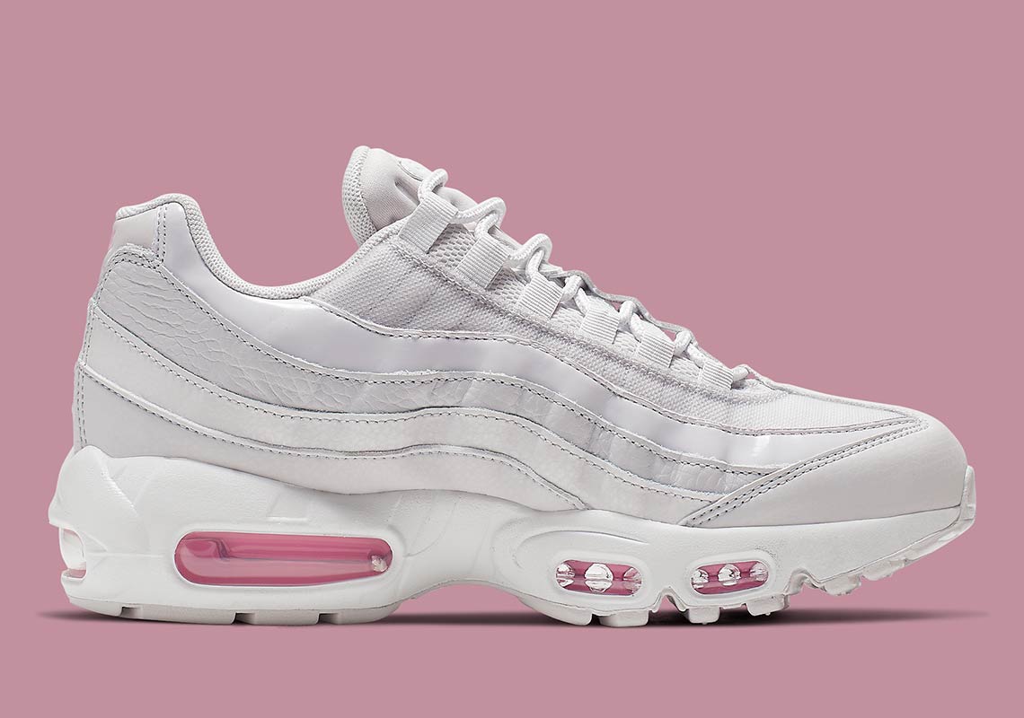 Nike Air Max 95 Womens White Pink Aq4138 002 1