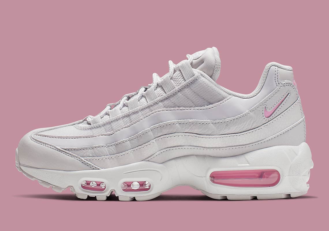 Nike Air Max 95 Womens White Pink Aq4138 002 4