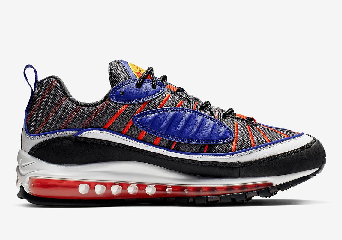 Nike Air Max 98 Grey Blue Orange 640744 012 5