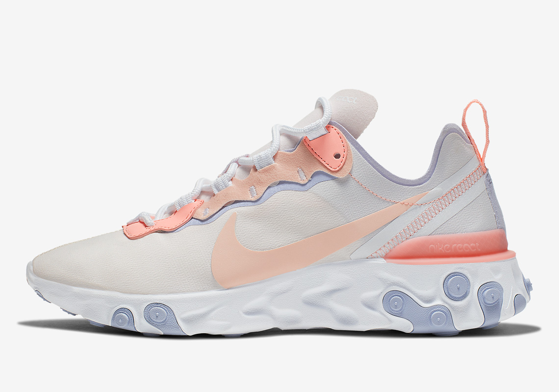 Nike React Element 55 Bq2728 601 Pale Pink 3