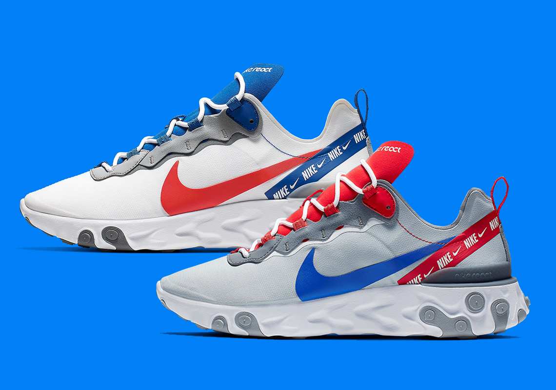 Nike Drops Two React Element 55s With Branded Taped Seams