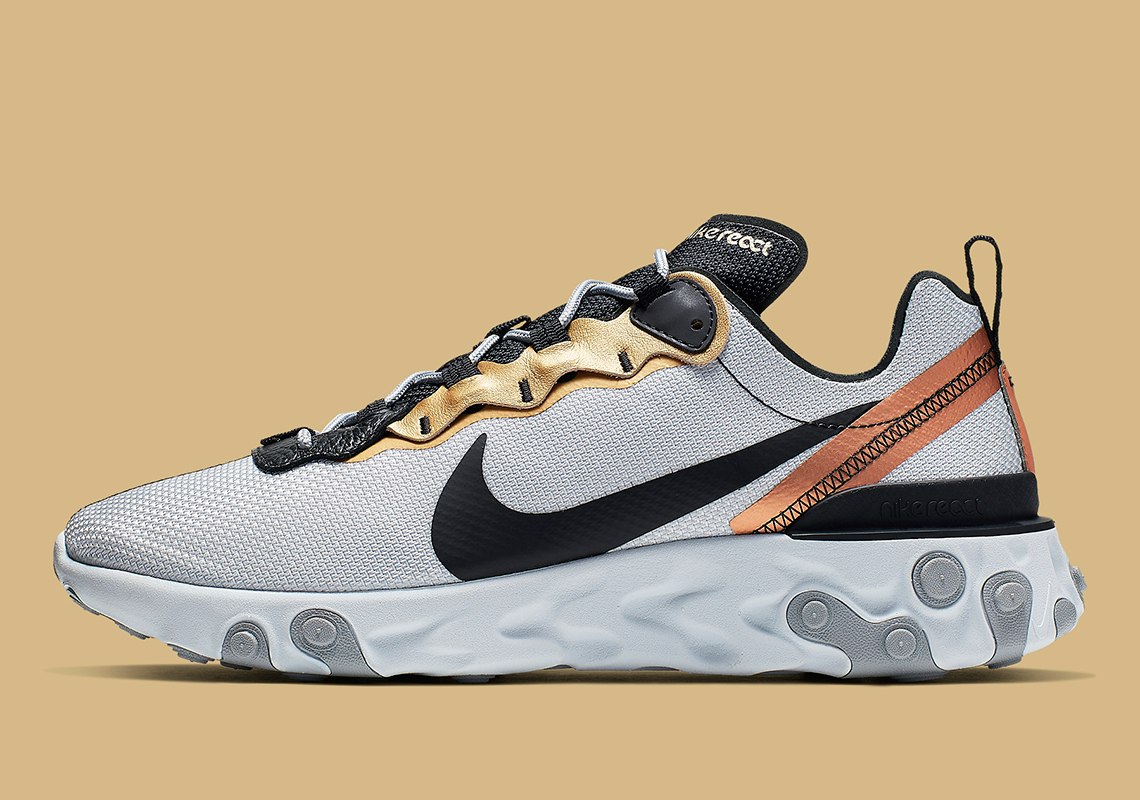 The Nike React Element 55 "Gold Ranger" Is Coming Soon