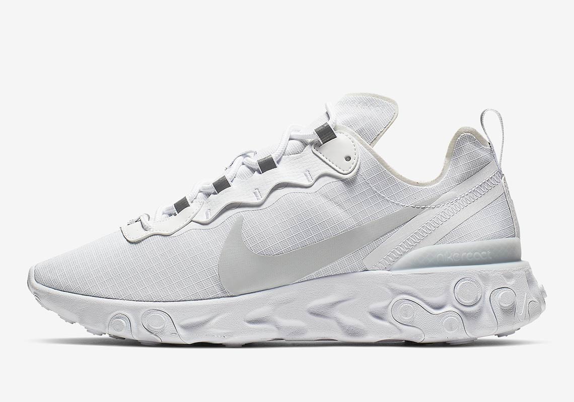 Nike React Element 55 White Platinum Bq6167 101 4