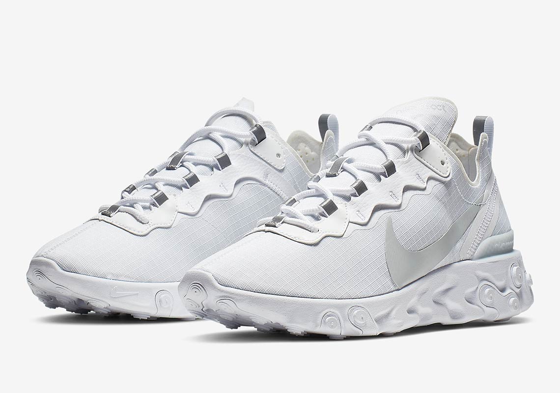 The Nike React Element 55 Gets A Blizzard White Colorway