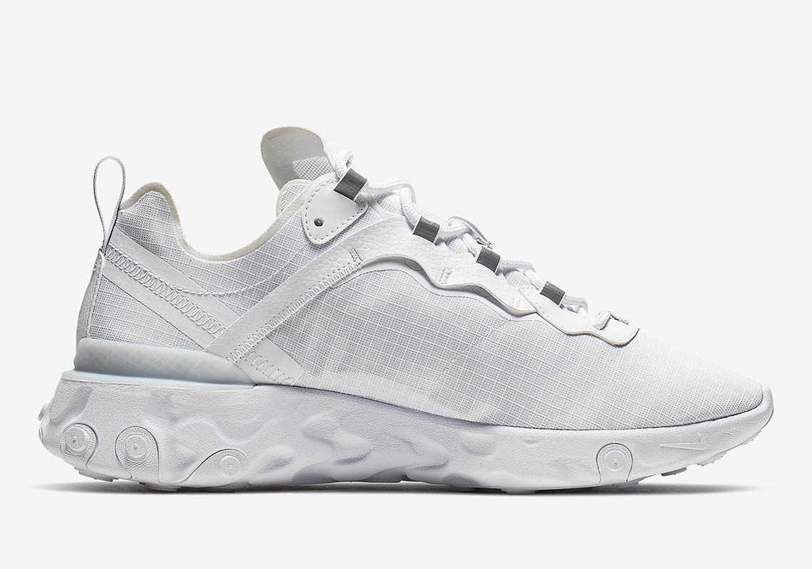 Nike React Element 55 White Platinum Bq6167 101 6