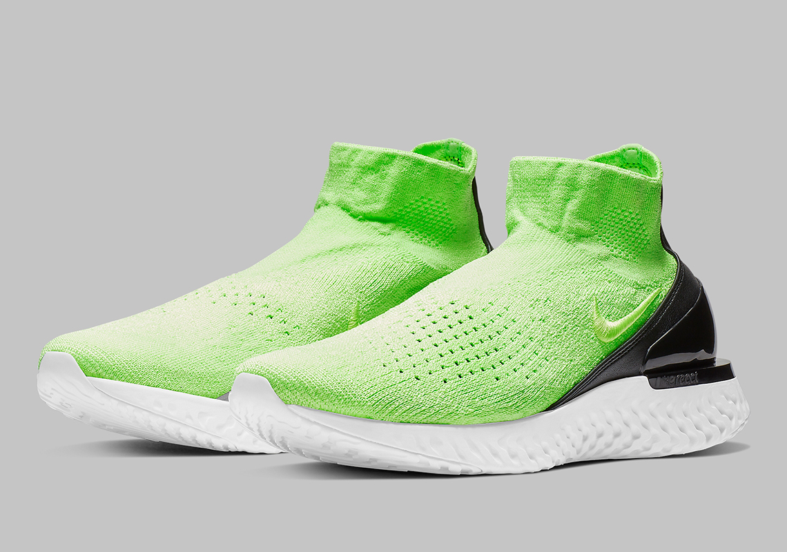 Nike Rise React Flyknit Lime Blast Av5554 330 4