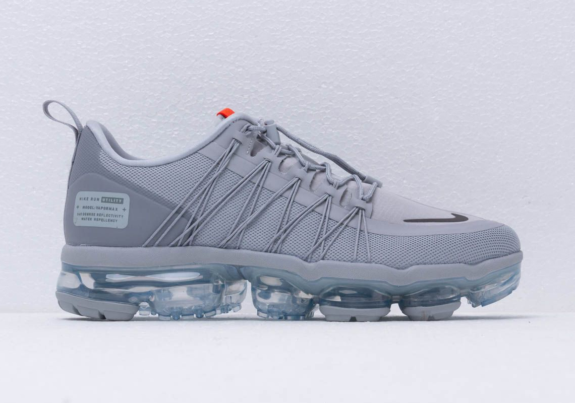 The Protective Nike Vapormax Run Utility Appears In New Wolf Grey And Orange