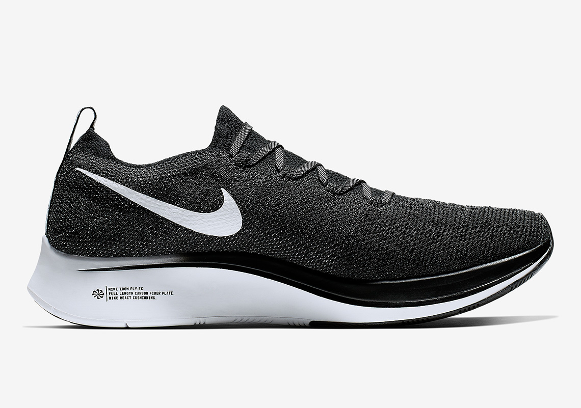 Nike Zoom Fly Flyknit White Black Bv6103 001 6