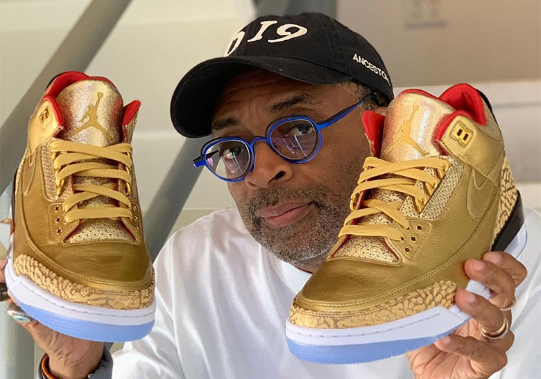 Spike Lee Reveals Golden Air Jordan 3 Tinker For Oscars