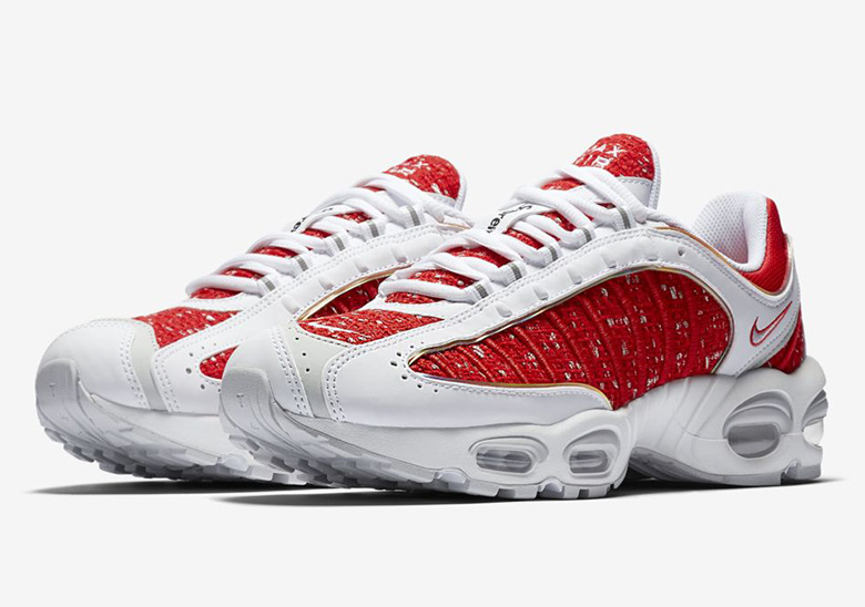 Supreme Nike Tailwind 4 White Red 2