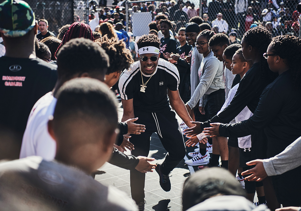 Dennis Smith Jr. And Under Armour Renovate Fayetteville Basketball Courts