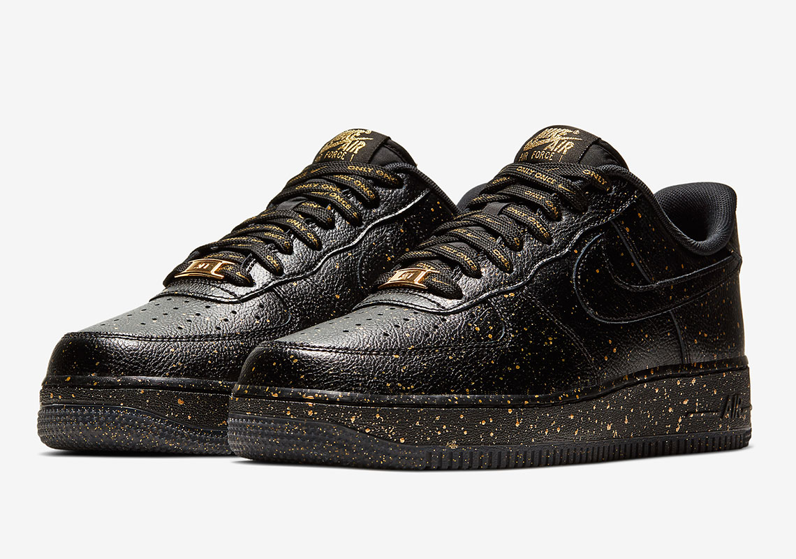 Full Gold Speckling Appears On The Nike Air Force 1 "Only Once"