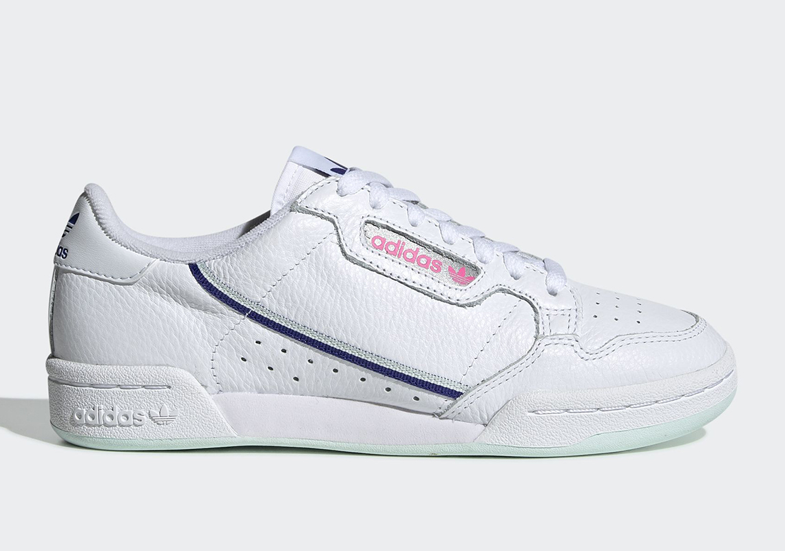 Adidas Continental 80 Womens White Mint Blue G27725