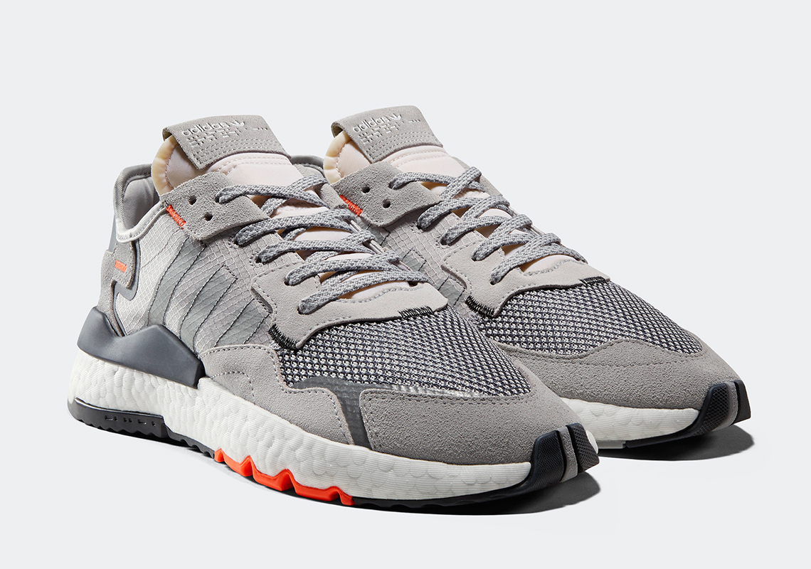 Adidas Nite Jogger Grey Orange Db3361 1