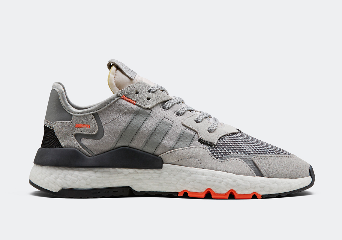 Adidas Nite Jogger Grey Orange Db3361 2