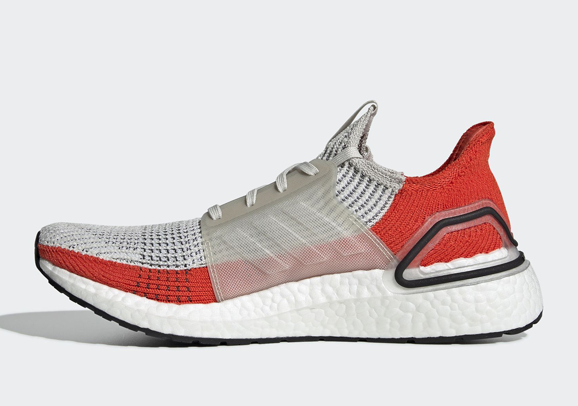 Adidas Ultra Boost 2019 White Orange F35245 1