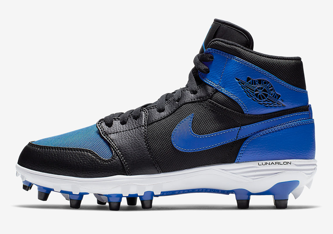 Air Jordan 1 Mid Td Football Cleats Royal 1