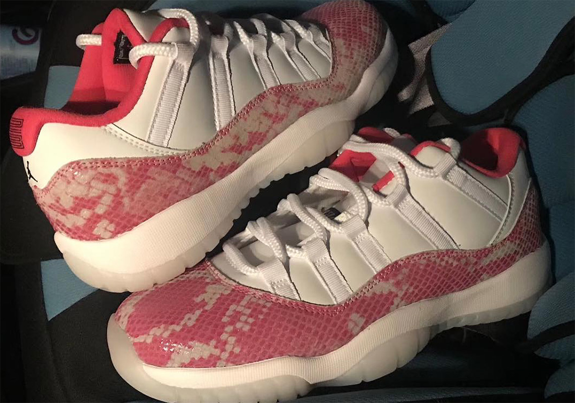 Air Jordan 11 Low Pink Snakeskin Release Info1