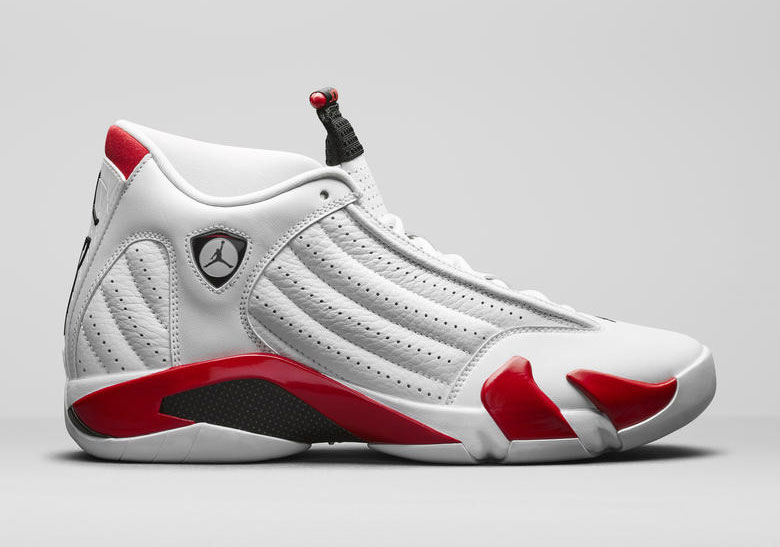 Air Jordan 14 White Red 2019 487471 100