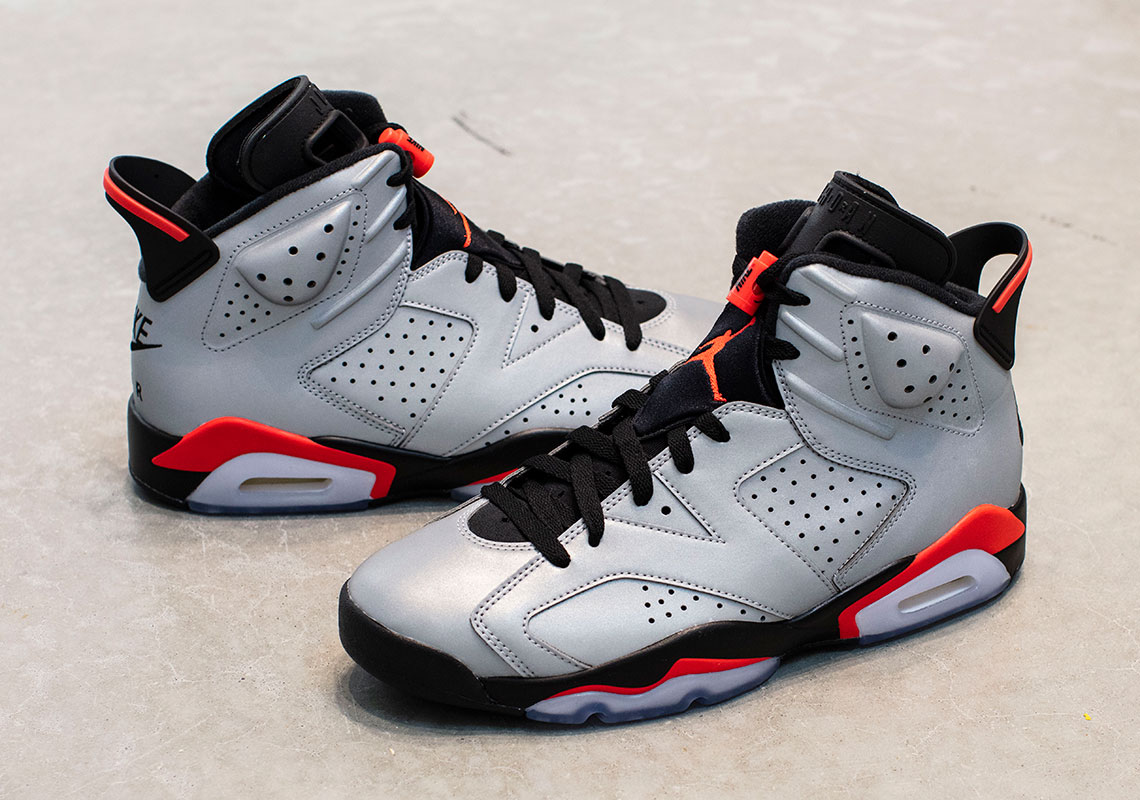 The Air Jordan 6 "Infrared" Returns With A Full Reflective Upper