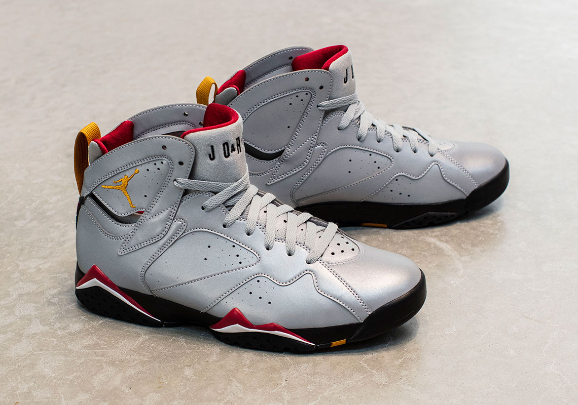 The Air Jordan 7 “Cardinal” Returns With Reflective Uppers