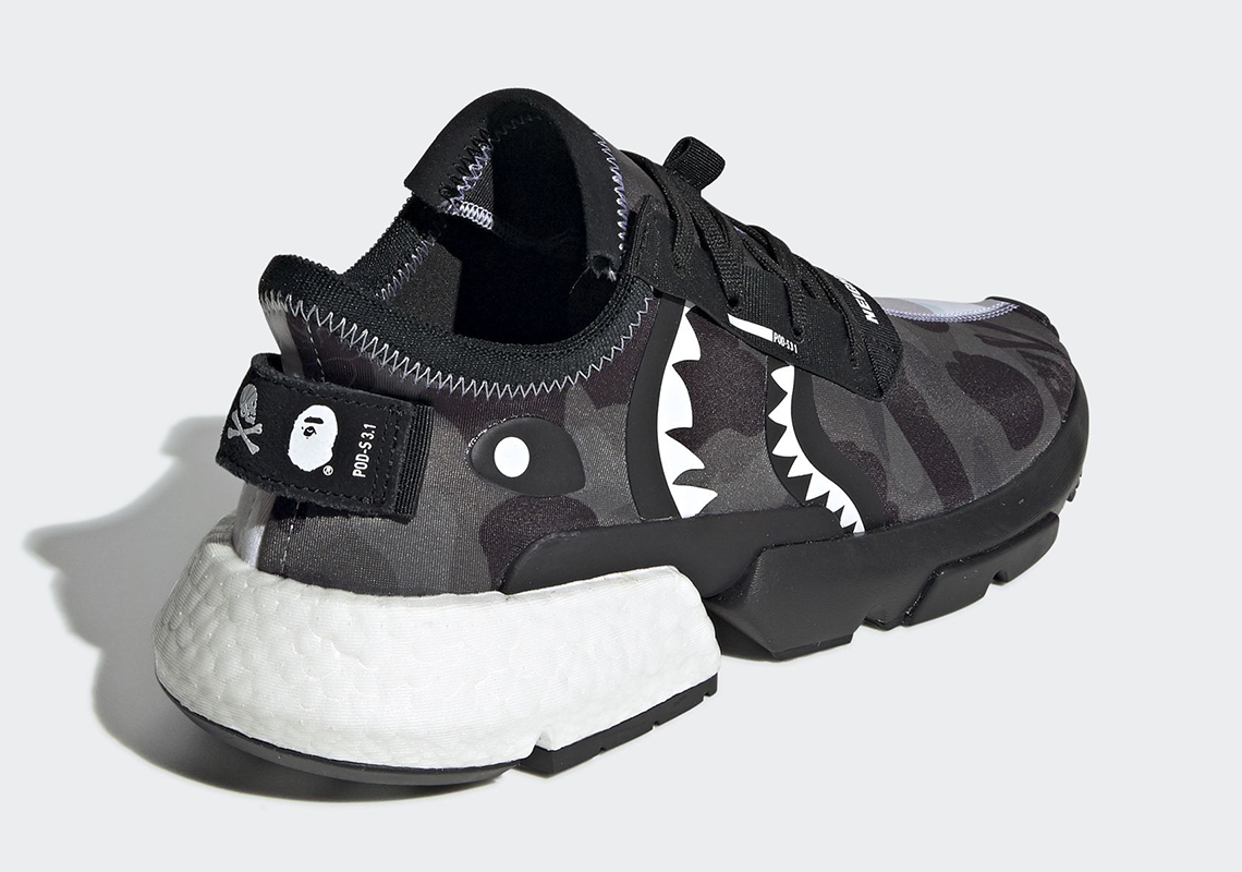 Bape Neighborhood Adidas Pod S3.1 Black White Grey Ee9431 2