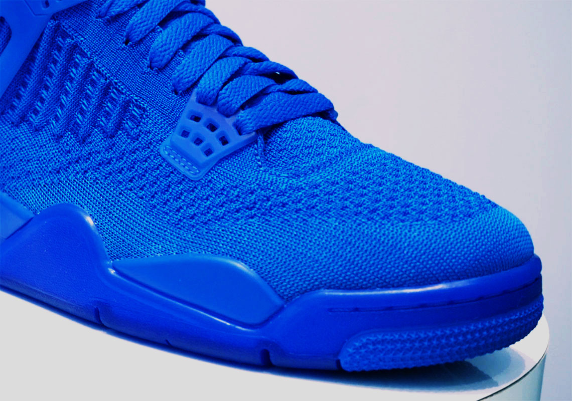 Flyknit Jordan 4 Retro Blue 1