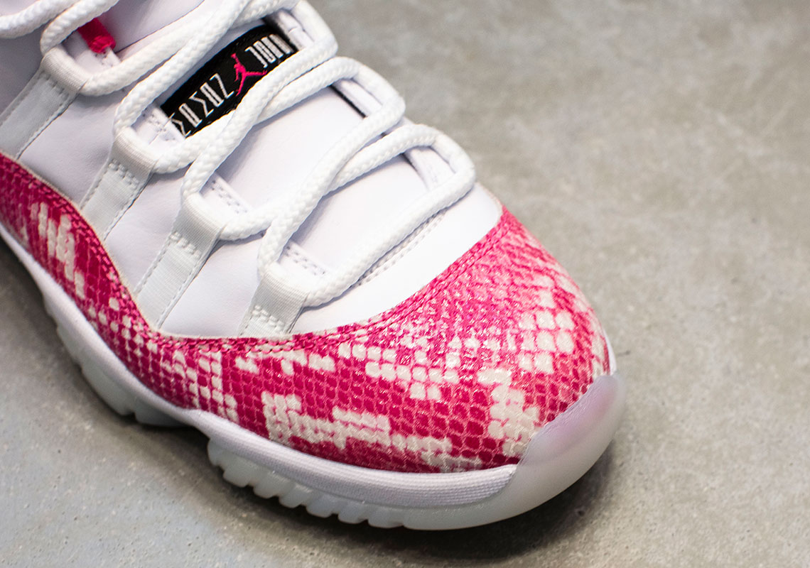 Jordan 11 Low Snakeskin Pink 3