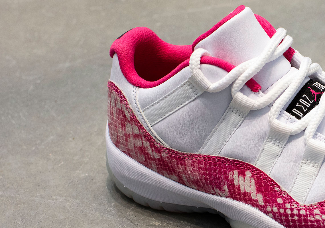 Jordan 11 Low Snakeskin Pink 4