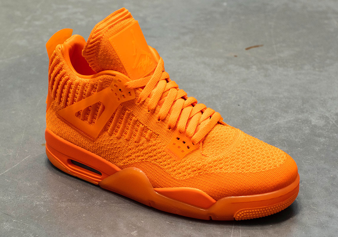 Jordan Flyknit 4 30th Anniversary Orange 1