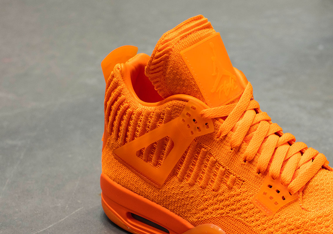 Jordan Flyknit 4 30th Anniversary Orange 2