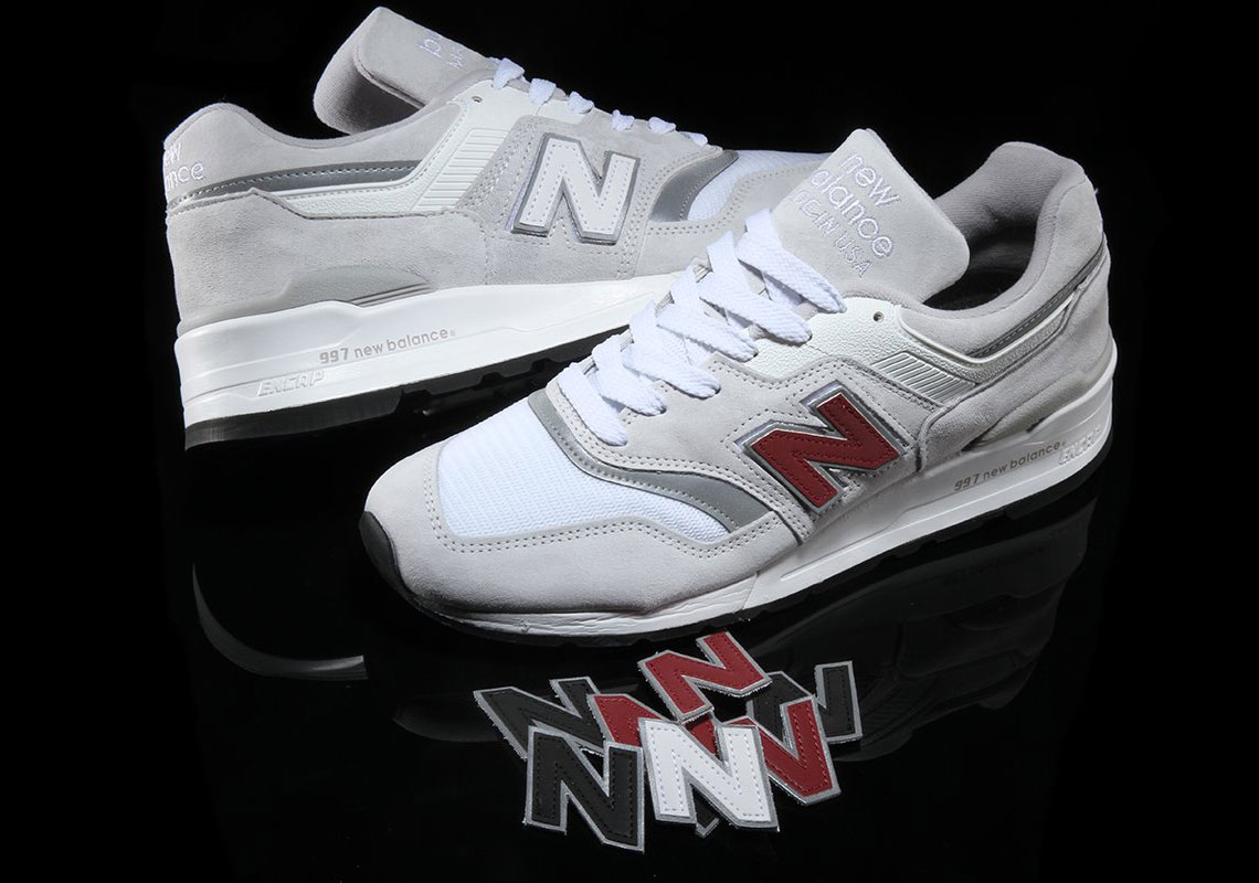 New Balance 997 Grey Velcro Logo 8