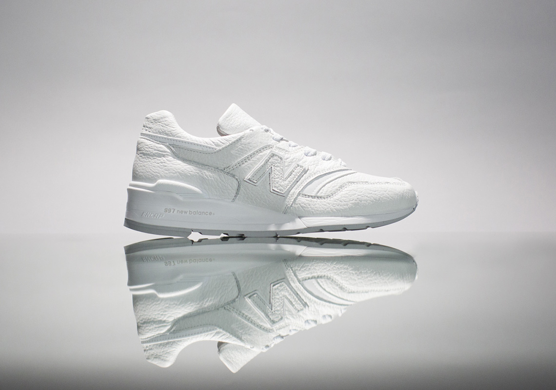 New Balance Tumbled Leather White