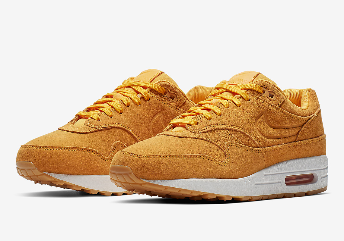 This Nike Air Max 1 Premium Has Debossed Swoosh Logos