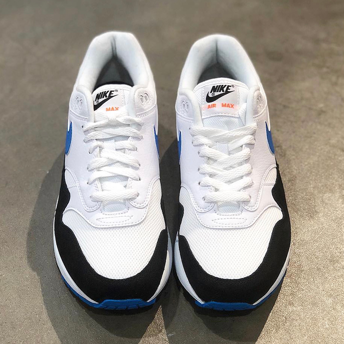 Nike Air Max 1 White Blue Orange Ah8145 112 3